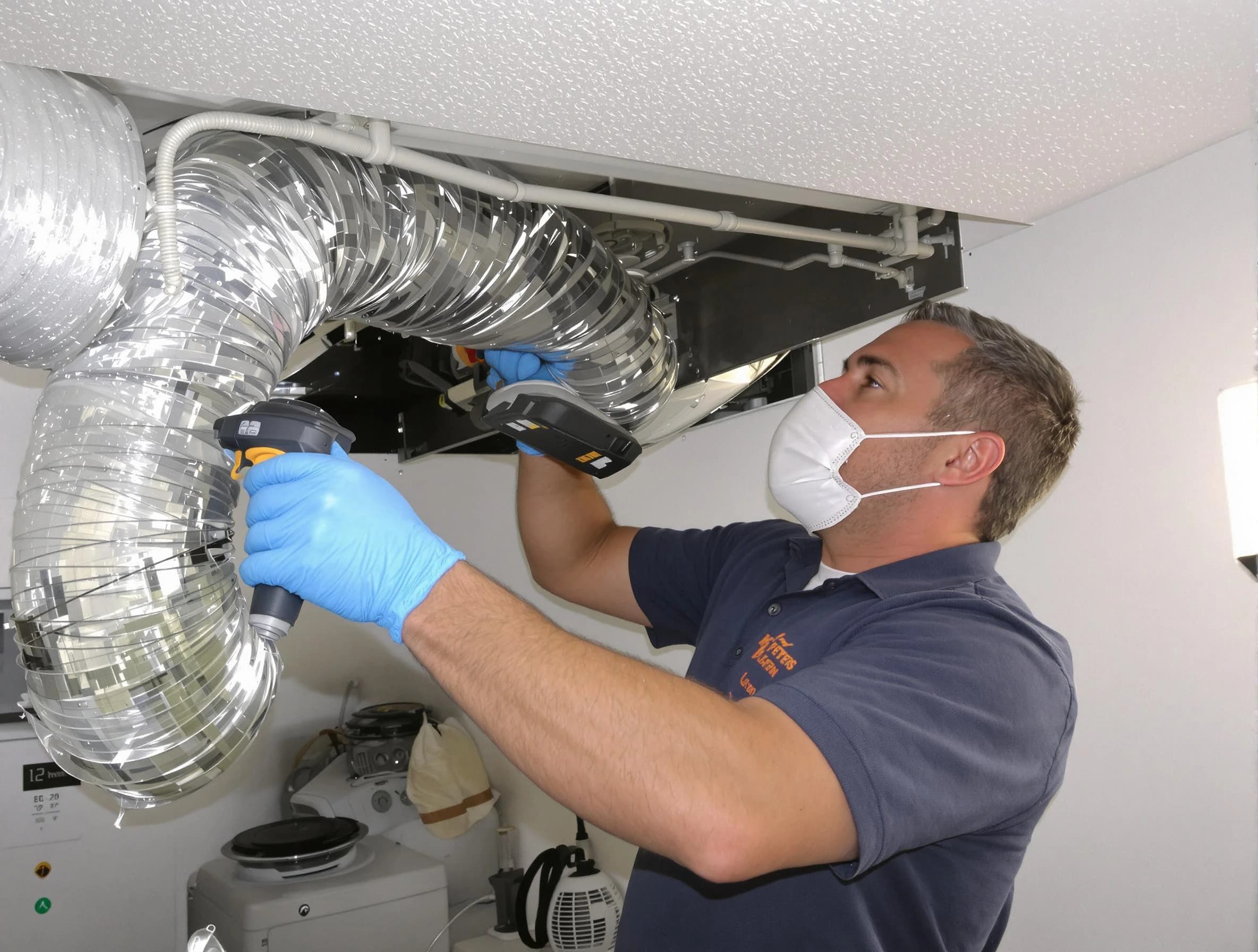 Sandy Dryer Vent Cleaning professional performing thorough residential dryer vent cleaning in Sandy