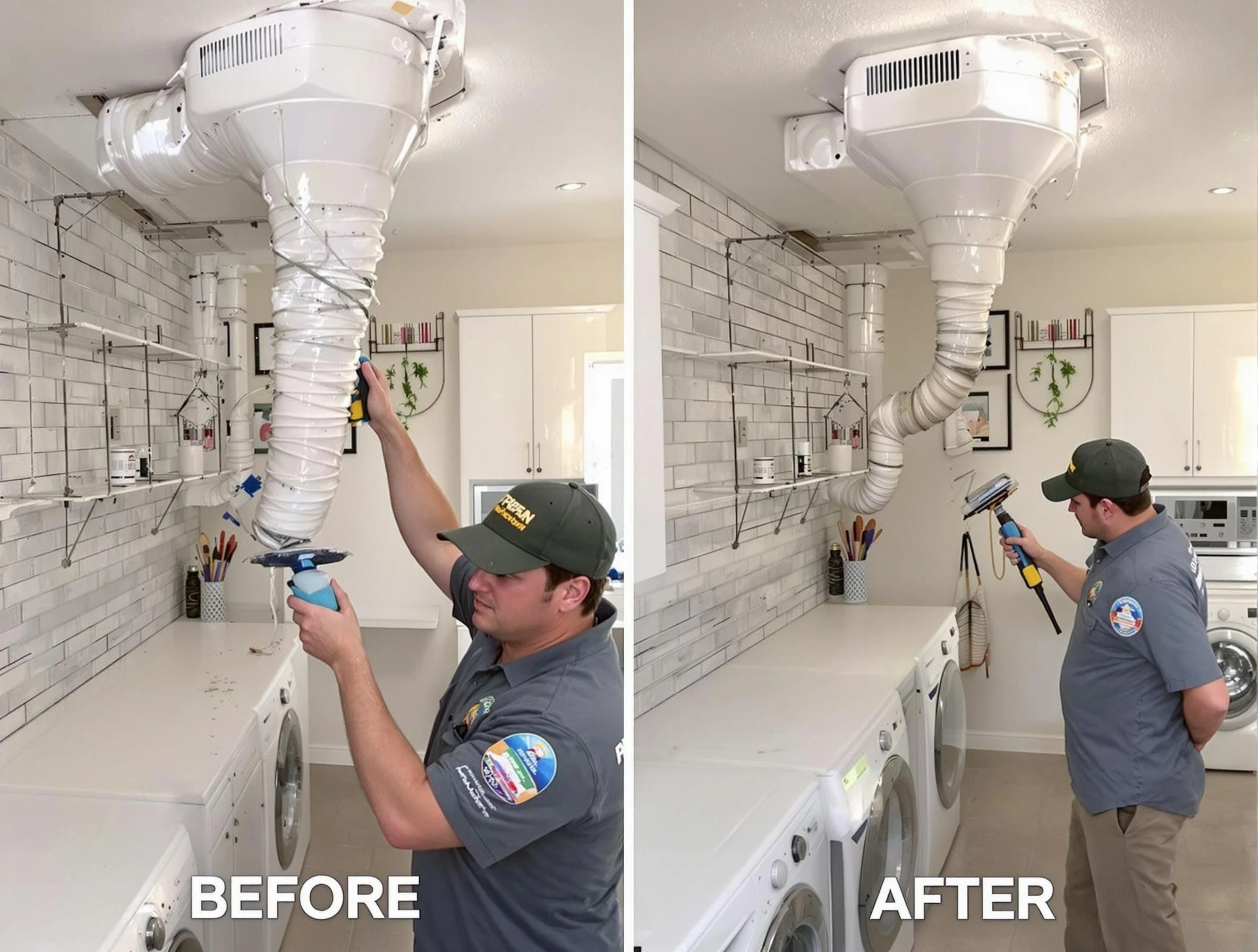 Professional dryer exhaust vent cleaning by Sandy Dryer Vent Cleaning in Sandy