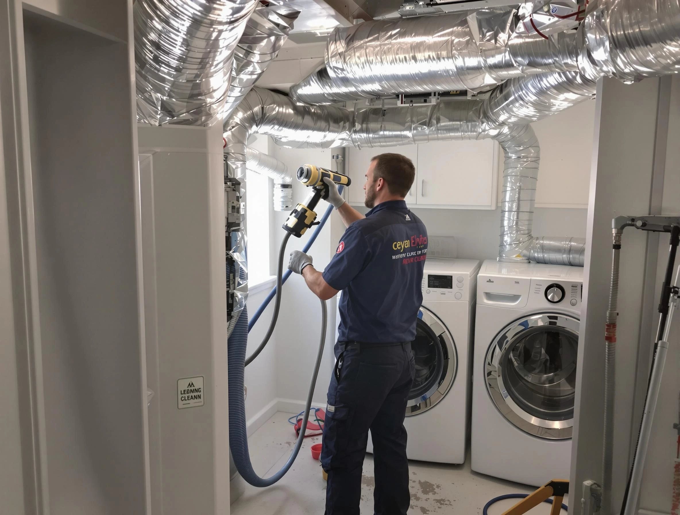 Sandy Dryer Vent Cleaning specialist using advanced equipment for thorough duct cleaning in Sandy
